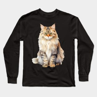 British Longhair Cat Long Sleeve T-Shirt